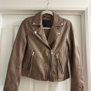 Allsaints dalby leather jacket